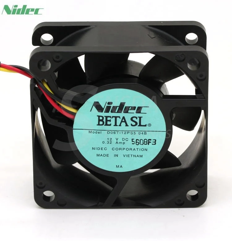 

Original Nidec D06T-12PS5 04B 12V 0.32A 6025 6cm 60mm 60X60X25 mm server fan