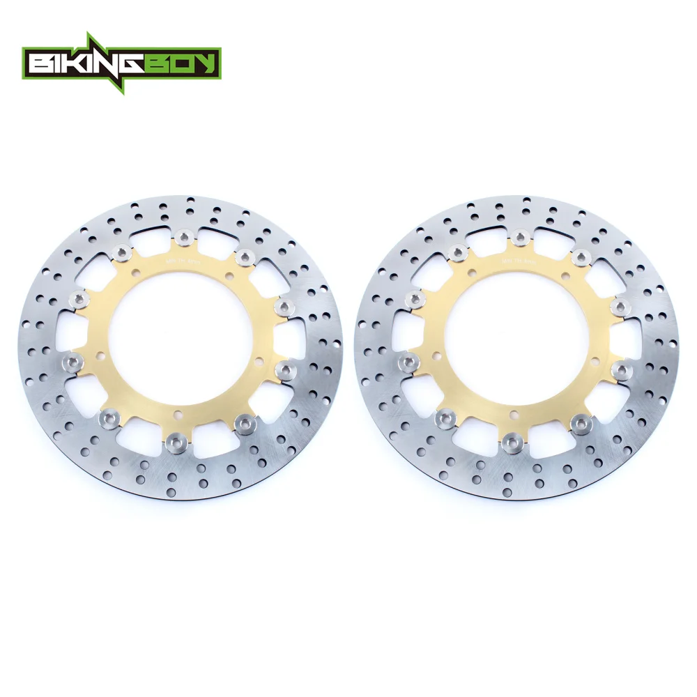 Bigingboy передние тормозные диски роторы, YZF R6 03 04 FZ6 фазер S2 600 07 08 MT-03 660 06-11 MT-09 850 14 15 MT09 из АБС-пластика, 16, 17, 18 - Цвет: Round Gold