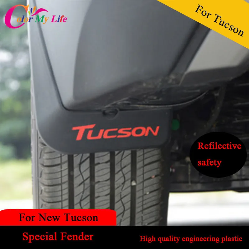 

4Pcs/Set ABS Exterior Car Mudguard Splash Fender For Tucson 2015 Splash Mud Protection Mudguards For Hyundai For Tucson 2016
