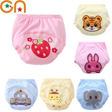 Детские Шорты. Для мальчиков и девочек хлопковые тренировочные штаны с рисунками Детские многоразовые подгузники детское нижнее белье под брюки детские трусики для новорожденных CN