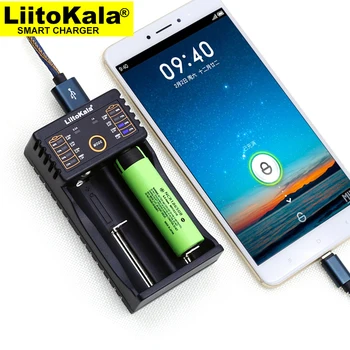 

Liitokala Lii-202 battery charger, charging 18650 1.2V 3.7V 3.2V AA / AAA 26650 10440 14500 16340 25500 NiMH lithium battery