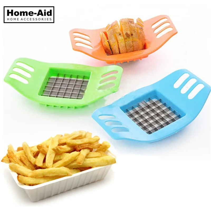 

1Pcs Potato Chips Cutter Stainless Steel Vegetable Square Slicer Cutting Device Cut Fries Kitchen Tool For French Fry Cutters