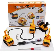 

1Pcs Kids Magic Truck Chirldren Magic Toy Truck for Children Puzzle Inductive Truck Line Follower Draw Excavator Tank Toys