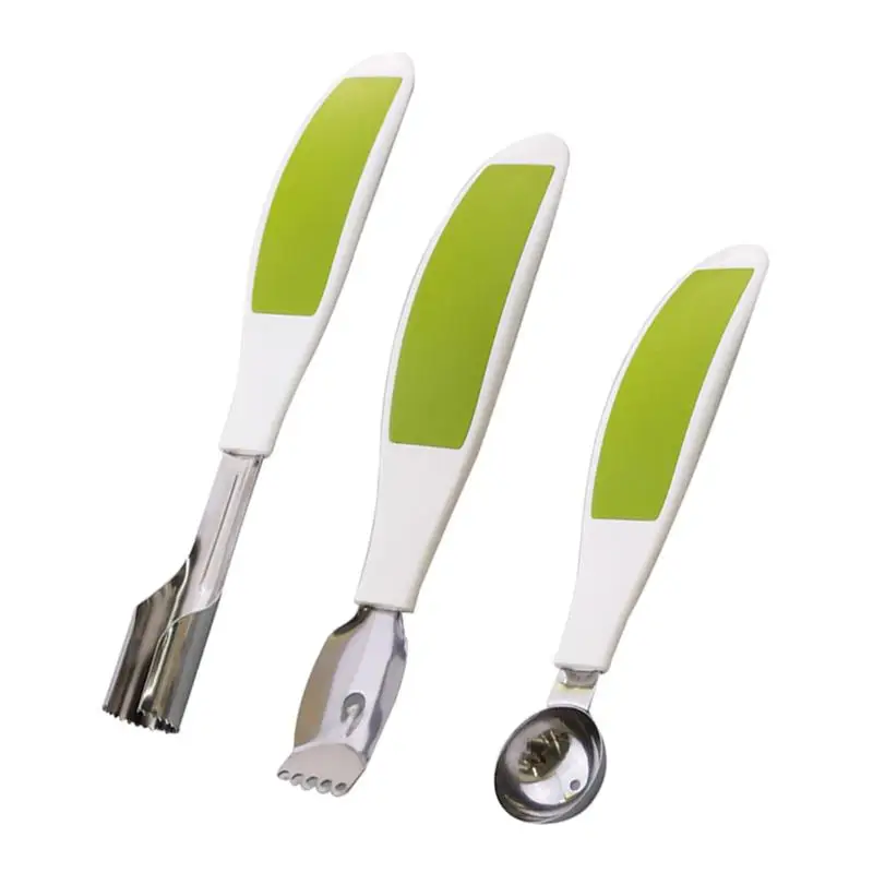 

WINOMO 3pcs/Set Multifunction Fruit Corer Melon Baller Grater Fruit Vegetable Tools For Home Restaurant Kitchen Accessories