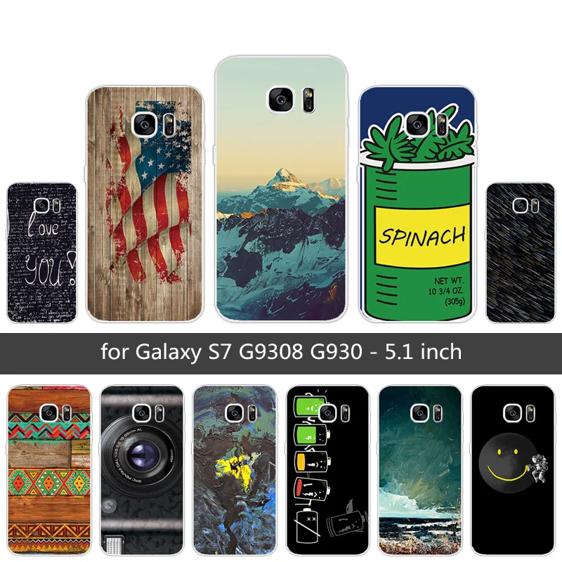 Чехол для Samsung Galaxy S7 Мягкий ТПУ Ультратонкий силиконовый гель черный матовый