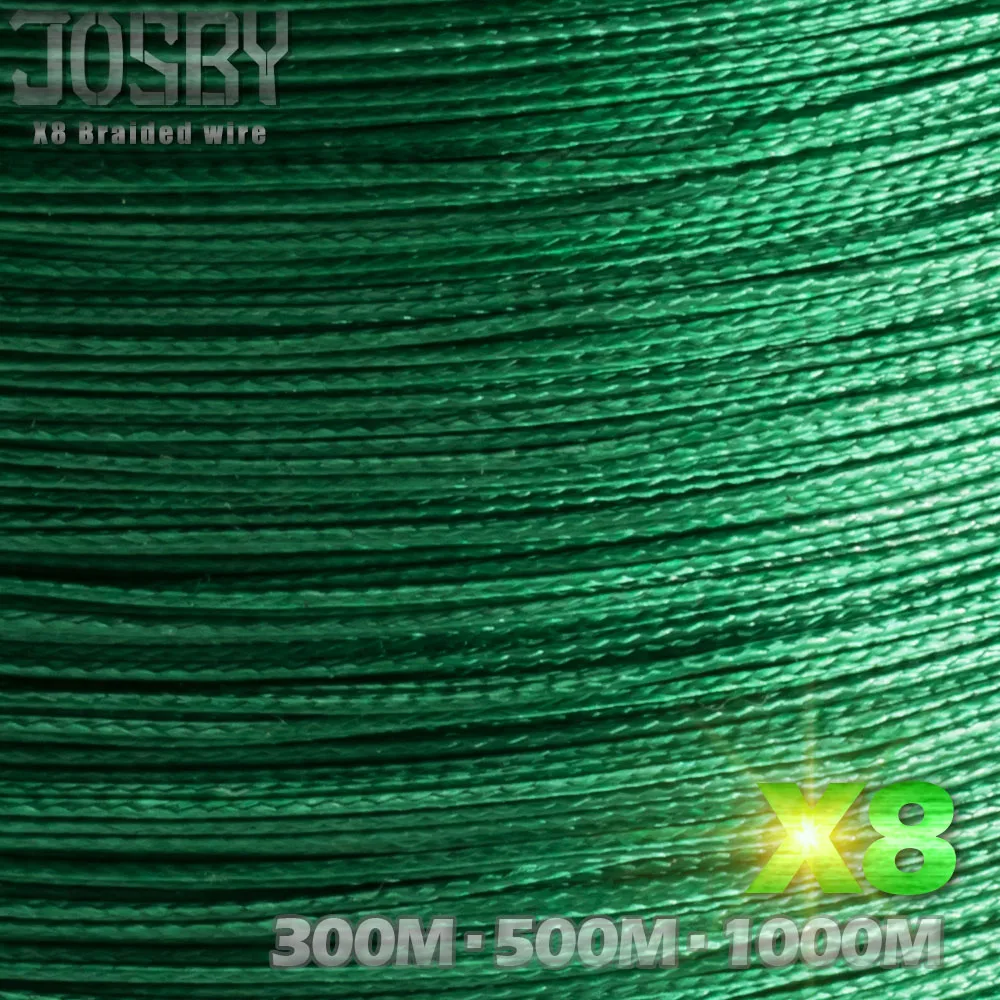 JOSBY 300 M 500 M 1000 M 4 السواحل 8 السواحل متعدد الألوان PE مزين الأسلاك المتعددة الشعيرات خيط صنارة الصيد الكارب الصيد 10 -80 LB 2018 جديد