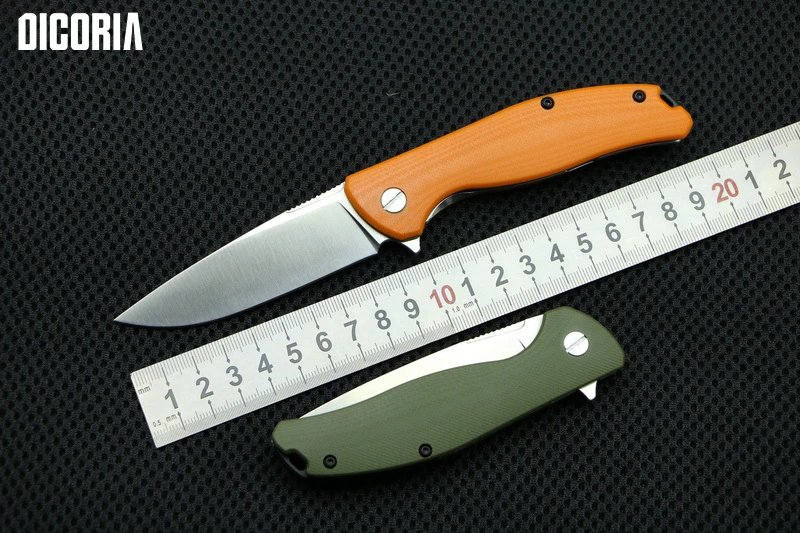 

DICORIA F3 Outdoor camping bearing flipper folding knife D2 steel blade G10 handle mountaineering fishing equipment EDC tools