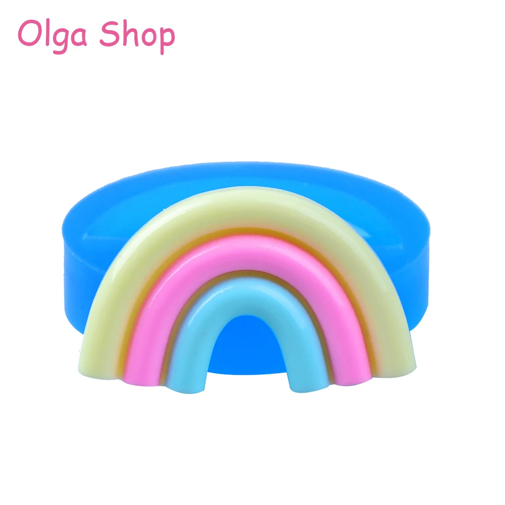 PYL681 44 4 мм Радужная силиконовая форма-Sugarcraft Fondant Candy Making Gum Paste Chocolate смоляная глина