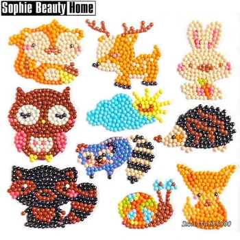 

DIY Mini-Pattern Diamond Embroidery Cartoon Animal Diamond Painting For Children Round Diamond Sticker For Cup Book Phone Decore