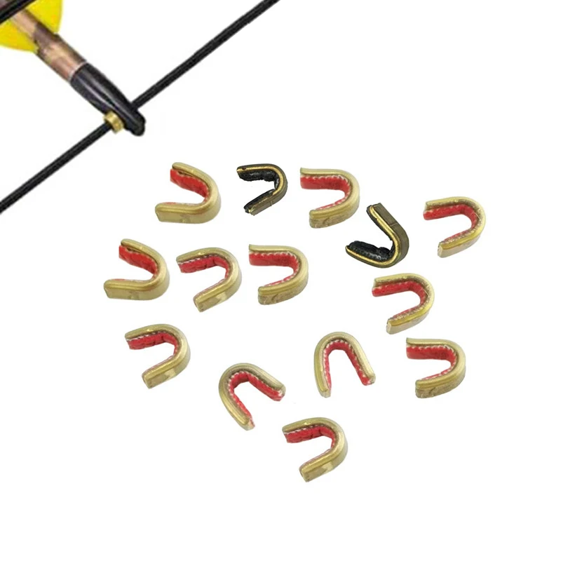 

3pcs Archery Bow String Buckle Clip Nock Copper Buckle Nocking Bowstring Positioning Point For Bow Hunting Shooting Accessories
