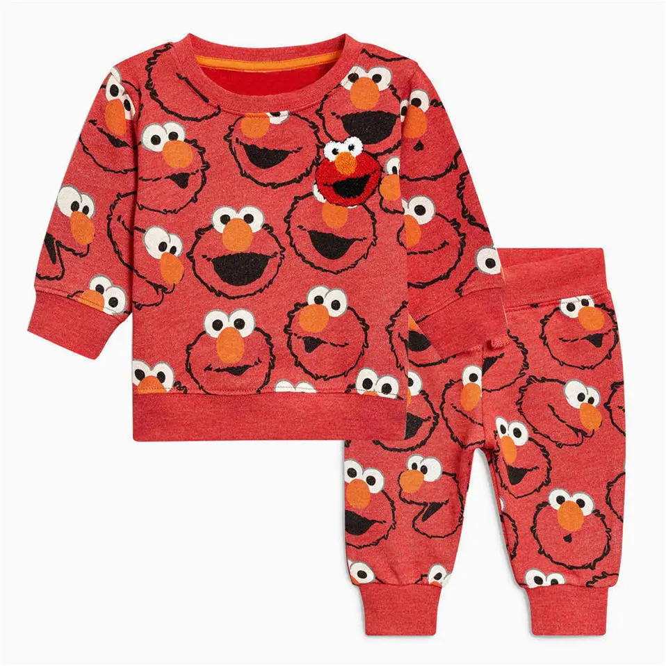 Littlemandy Dinosaur Grey Sweater Sets Baby Boys Children's Sport Suits Kids Tracksuit Thick Warm Clothing Tshirts+pants 2pcs |