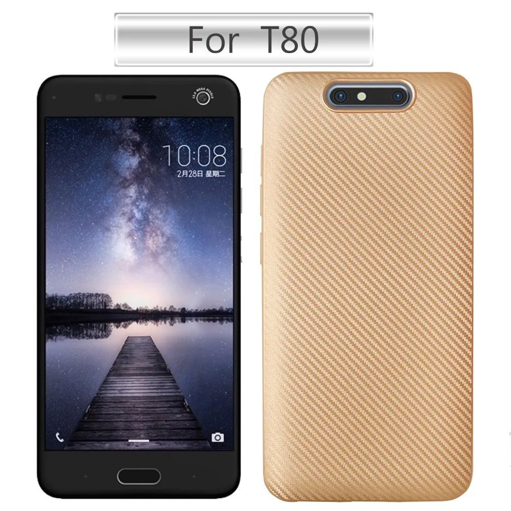 

Kcatoon Soft Carbon Fiber Luxury TPU Case For ZTE Blade V8 Back Cover for ZTE V8 case Coque phone cases