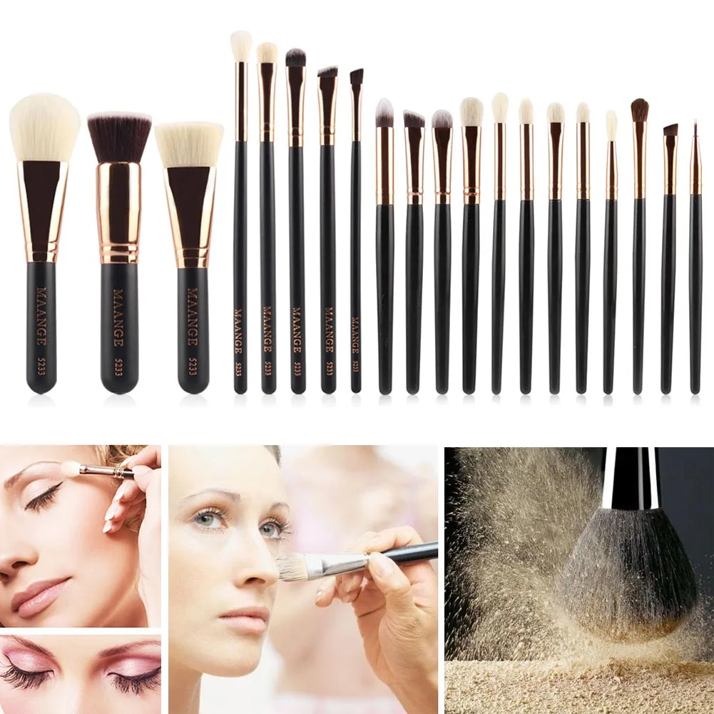 

20Pcs Makeup Brushes Cosmetic Rose gold Powder Foundation Make Up Brush Set well WH998