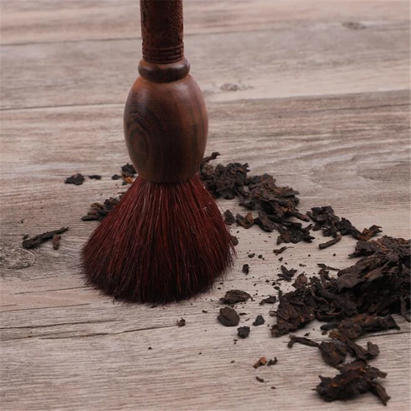 Bamboo Tea Pot Brush Ebony Crafts Zen Ceremony Service Pen Kung Fu Set Sweep Cleaning Tool Lint-free Cleaner | Дом и сад