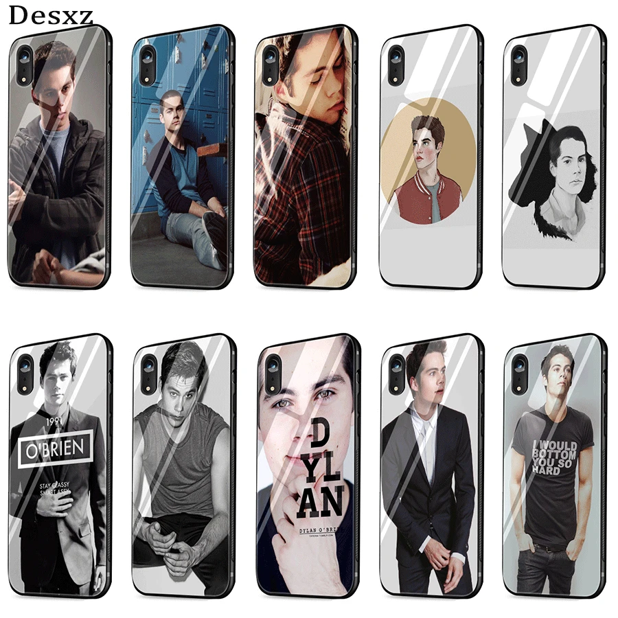 

Cell Phone Case Glass Teen Wolf Dylan O'Brien For iPhone X XR XS Max 6 6s 7 8 Plus 5 5S SE Cover