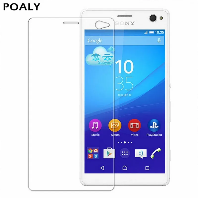 POALY 2.5D 0 26 мм 9H Премиум Закаленное стекло для Sony Xperia C4 двойная Защитная пленка |