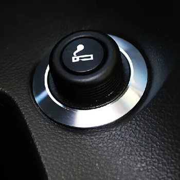 

Car Cigarette Lighter Decoration Circle Trim Key Ring Sticker For Chevrolet Chevy Cruze Malibu Accessories classic cruze