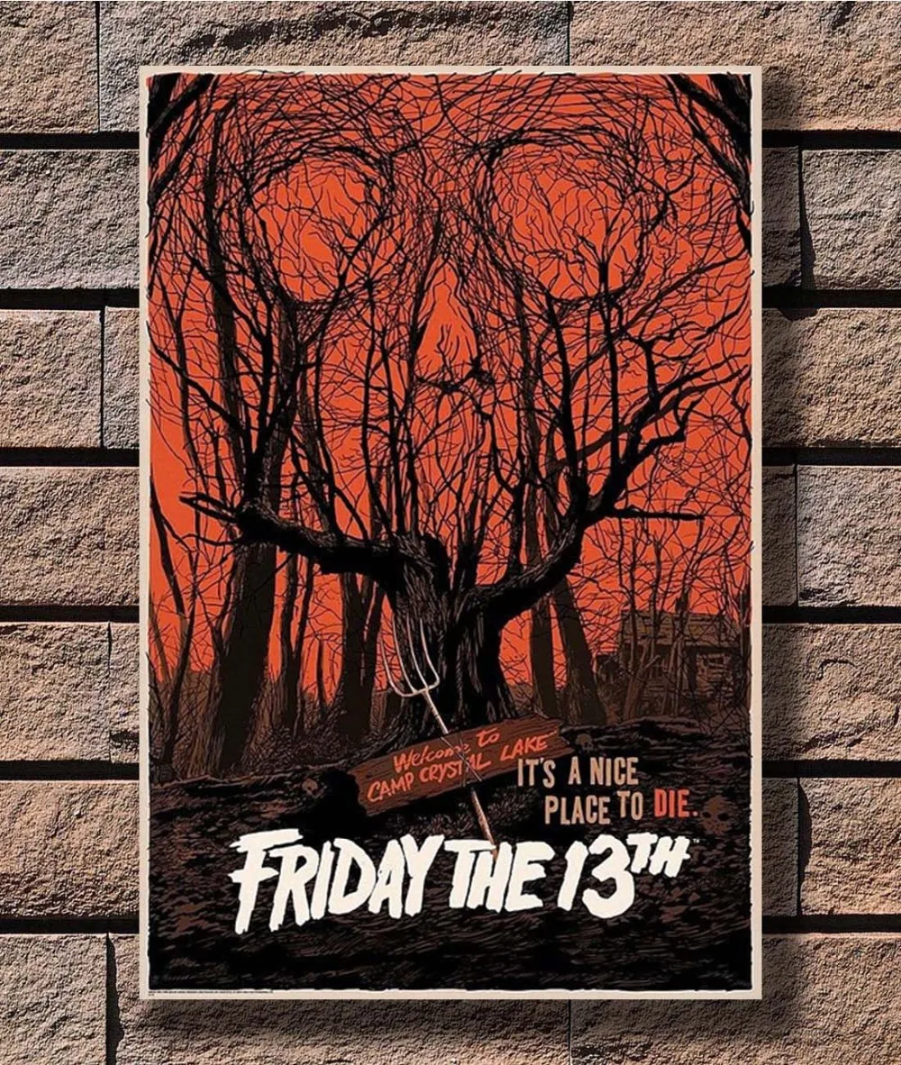B 159 Friday the 13th Jason Voorhees Horror Movie Poster ...