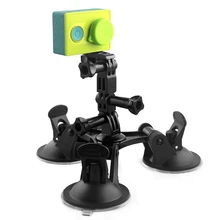 Автомобиль присоске для Go Pro Штатив Держатель Адаптер для GoPro Hero 5 4 3 SJCAM Sj4000 Xiaomi Yi 4 К действие Камера Аксессуары