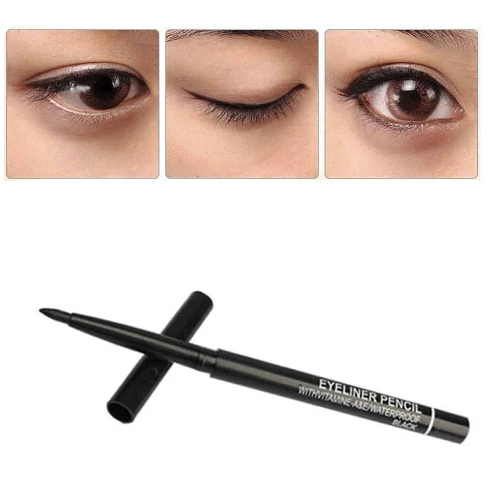 

1 Piece Waterproof Rotary Gel Cream E ye Liner Black E yeliner Pen Makeup Cosmetic