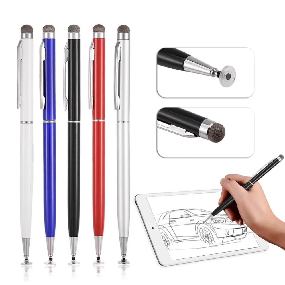 Новая Универсальная емкостная ручка для сенсорного экрана с высокой чувствительностью Шариковая ручка для iPad iPhone для планшета и смартфона случайный цвет