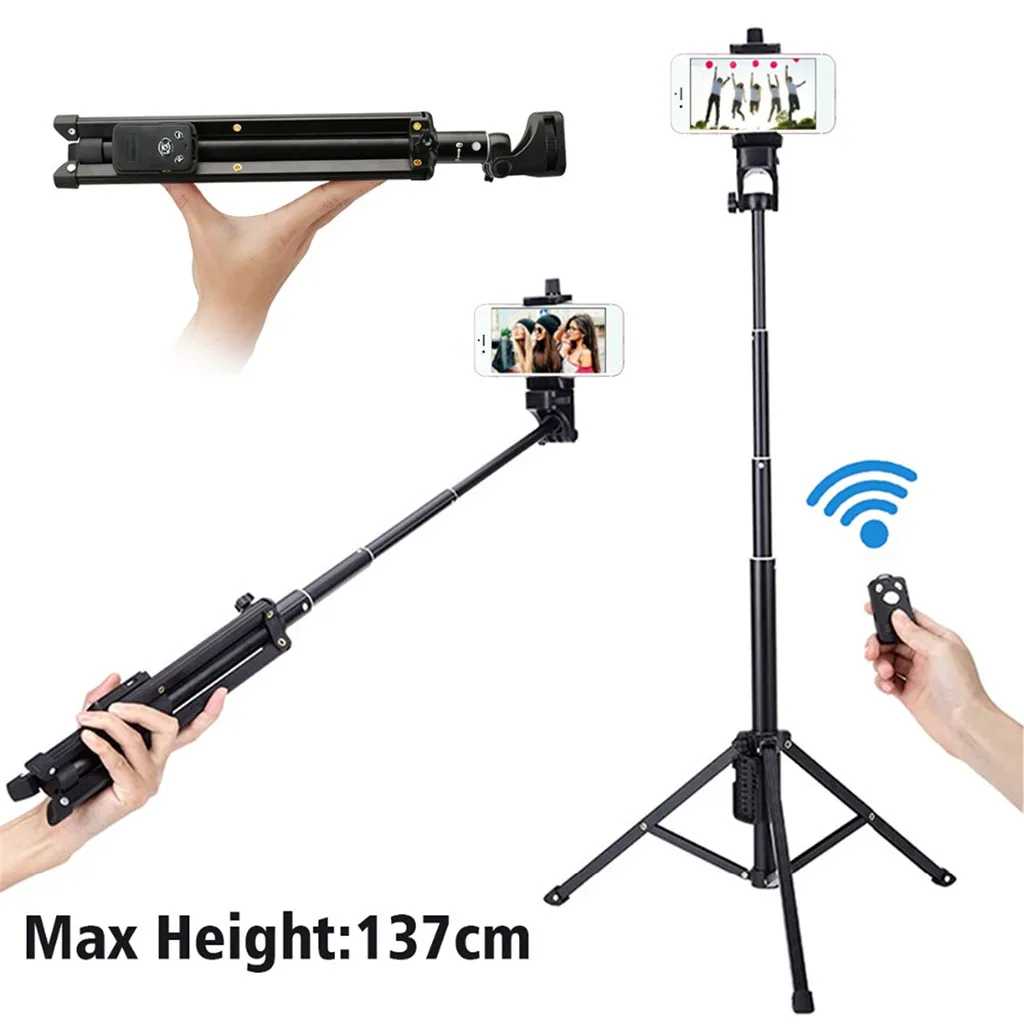 

Tripod Selfie Stand Monopod Camera Bluetooth Remote Shutter Handle Selfie 3 in 1 1.22 p45