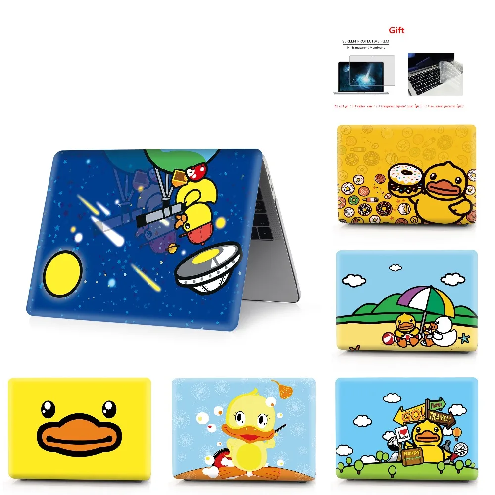 

color printing duck notebook case for Macbook Air 11 13 Pro Retina 12 13 15 inch Colors With Touch Bar New Pro 13 15 Air 13