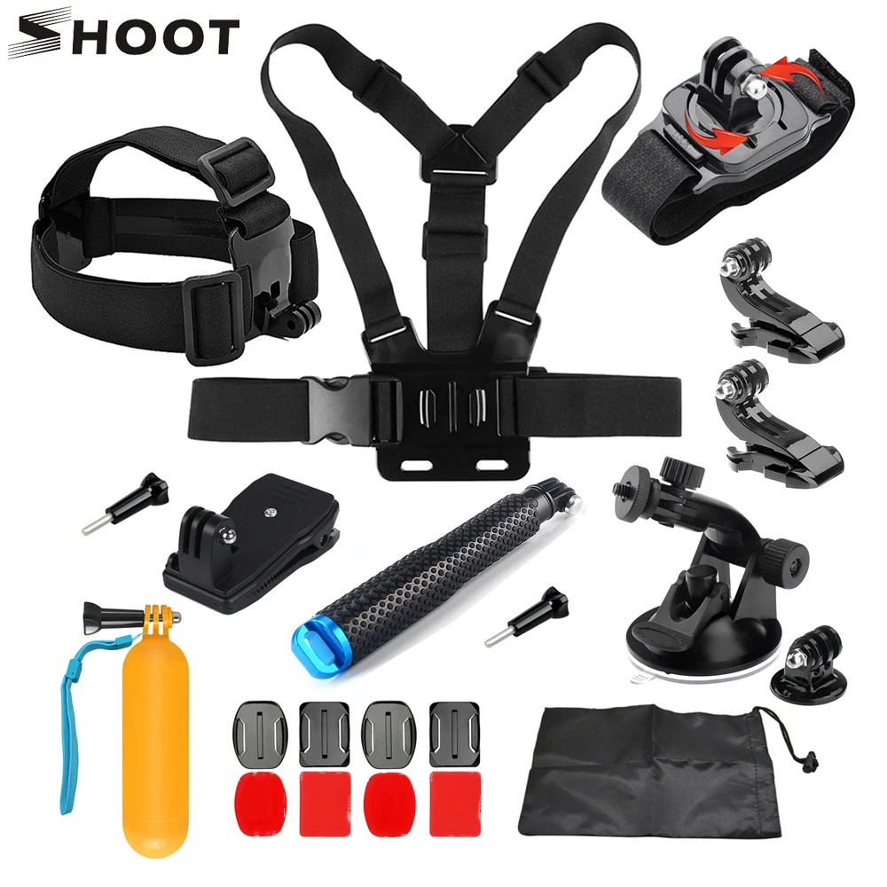 SHOOT for GoPro Accessories Set for GoPro Hero 6 5 7 Sjcam Sj7 Xiaomi Yi 4K Eken H9 H9r Go Pro 7 Action Camera Accessories Kits SHOOT for GoPro Accessories Set for GoPro Hero 6 5 7 Sjcam Sj7 Xiaomi Yi 4K Eken H9 H9r Go Pro 7 Action Camera Accessories Kits