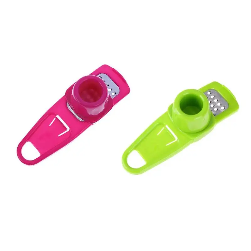 

1Pc Multi Functional Garlic Chopper Plastic Stainless Steel Manual Garlic Presses Cutter Grinding Hand Tool Kitchen Gadgets