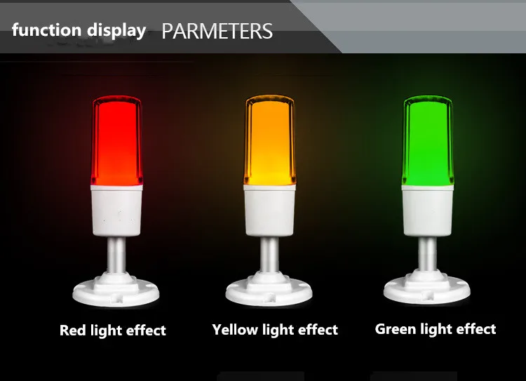 Led 3 цвета в 1 слой световой индикатор 220 В Интеллектуальный Предупреждение свет мастерской машины сигнал тревоги меры предосторожности, безопасности светящаяся башня