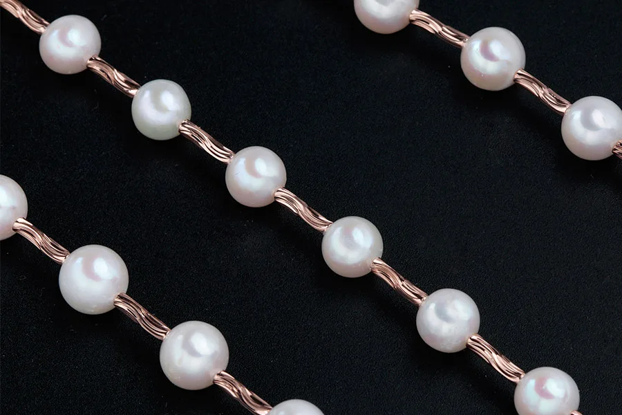 LINDO, пресноводный натуральный браслет с натуральным жемчугом, белый жемчуг, женский очаровательный браслет, жемчужные ювелирные изделия de perle
