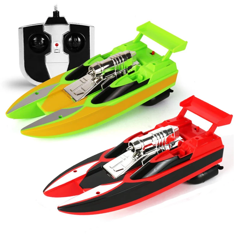 2 Цвета летние пляжные RC лодка Модель игрушки 4 ГГц высокой Скорость