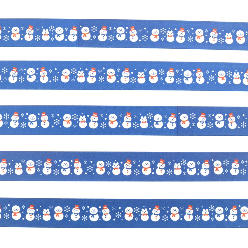 10 м* 15 мм дизайн Рождественский Снеговик клейкая лента васи DIY Скрапбукинг маскирующая лента Милая Клейкая Бумажная лента 1 шт