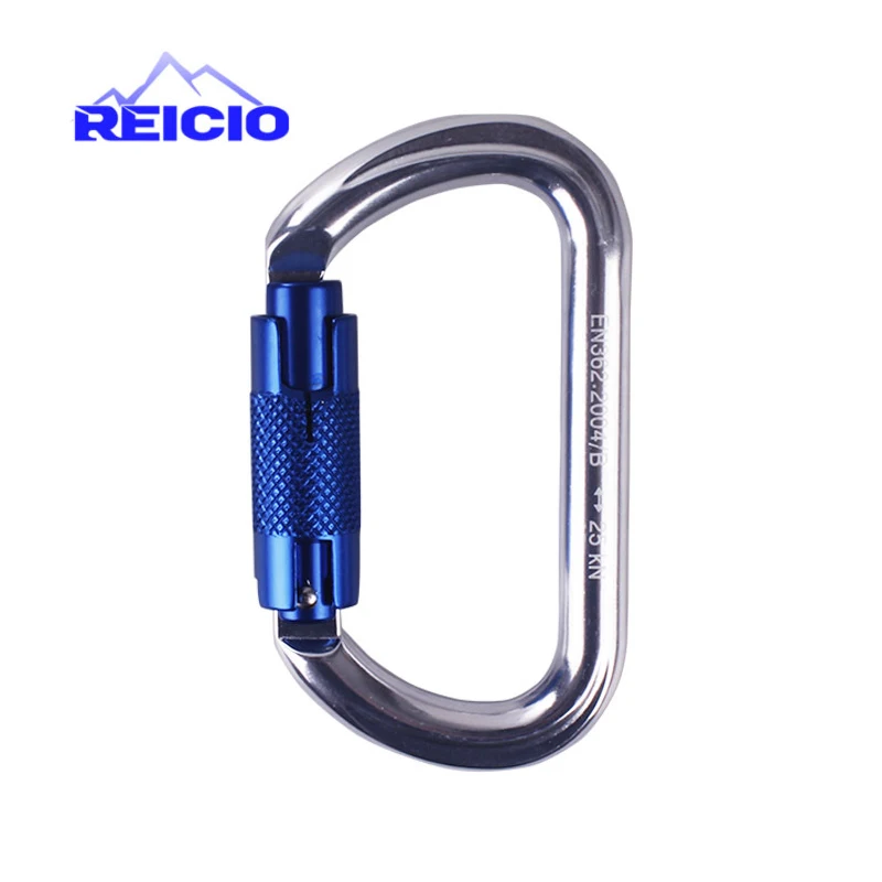 REICIO 25KN Professional Safety Master Lock D Buckle Climbing Lock