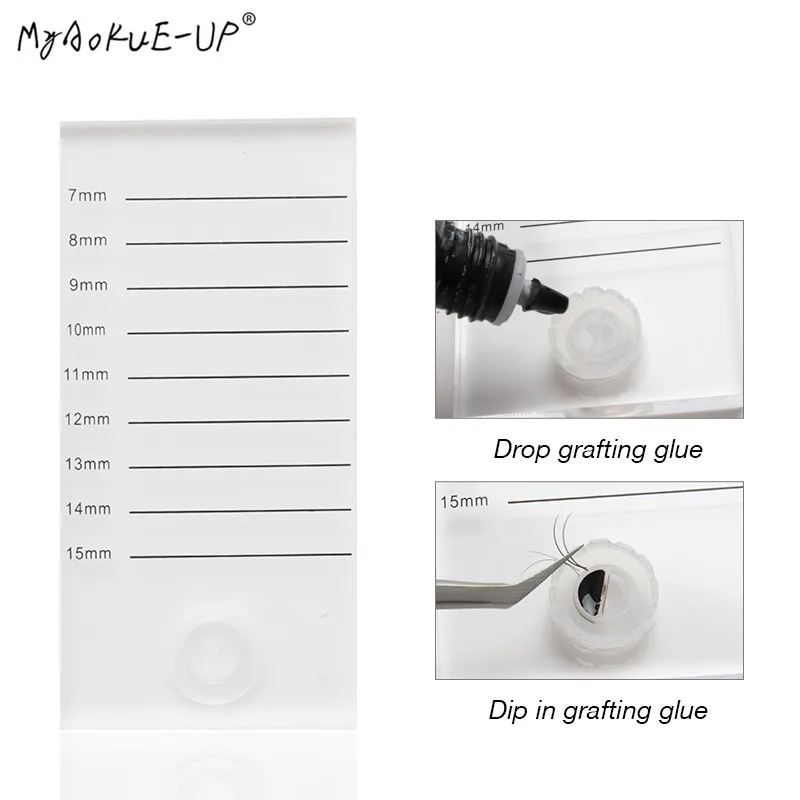 

Glass Glue Adhesive Pallet Holder With Flowering Cup For Grafting Eyelash Eyelash Extension Eyelashes Makeup Tools