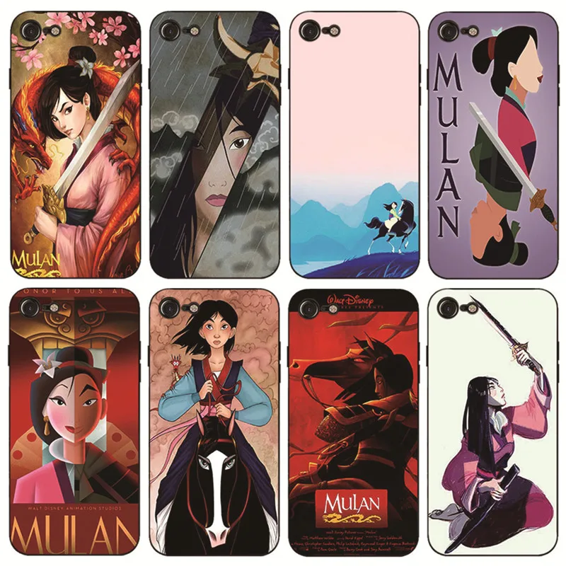 

KMUYSL Cartoon Moive Mulan Printing Drawing TPU phone case for Apple iPhone 8 7 6 6S Plus X 5 5S SE 5C Cover