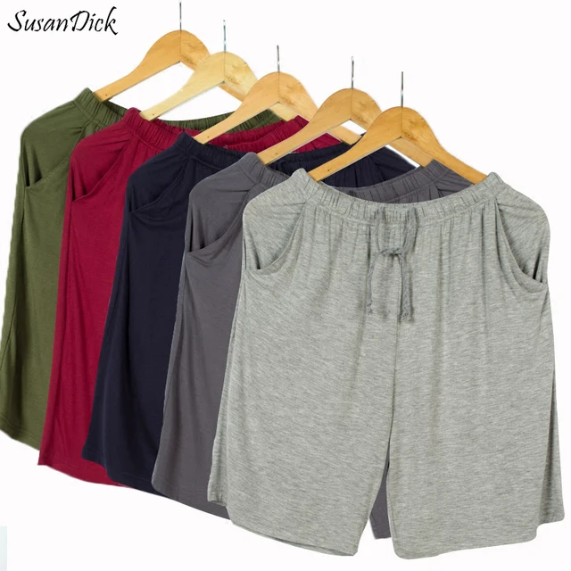 SusanDick 2017 Summer Autumn Home Men Sleep Shorts Pants Soft Modal Casual Mens Pajama Shorts Plus Size Man Leggings Transparent