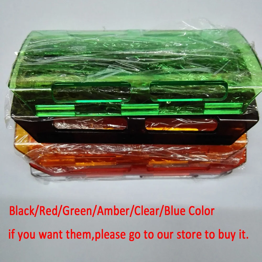 LED Work Light Bar Cover Dust Proof Protective Covers Amber/Clear/Black/Red/Green/Blue Cover for 4inch 18W / 7inch 36W Light Bar