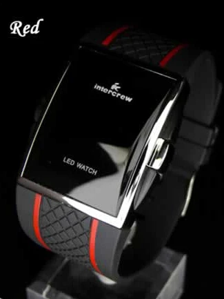 Free Shipping 1pcs intercrew LED sports display watch for man digital electronic Free Shipping 1pcs intercrew LED sports display watch for man digital electronic