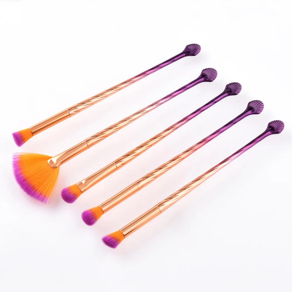 Pro 4/5 шт глаз Make Up Brush Set мини Веерная кисть для теней ресницы Blending Brush Красота инструменты птица основа Форма кисти для макияжа