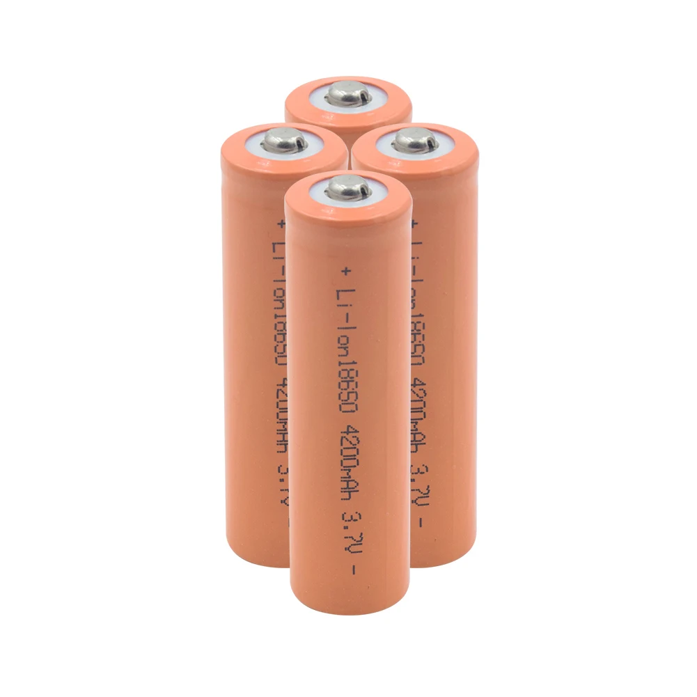 1/2/4 шт 3,7 V 18650 4200mAh литий-ионный аккумулятор перезаряжаемые литиевые батареи, Длительное Действие, 18650 Батарея для DVD ноутбук воздушная модель игрушка