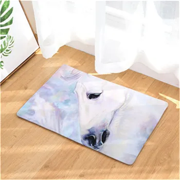 

Practical Fashion Horses Theme Print Mats Rectangular Floor Mats Living Room Non-Slip Mats 40X60CM 50X80CM
