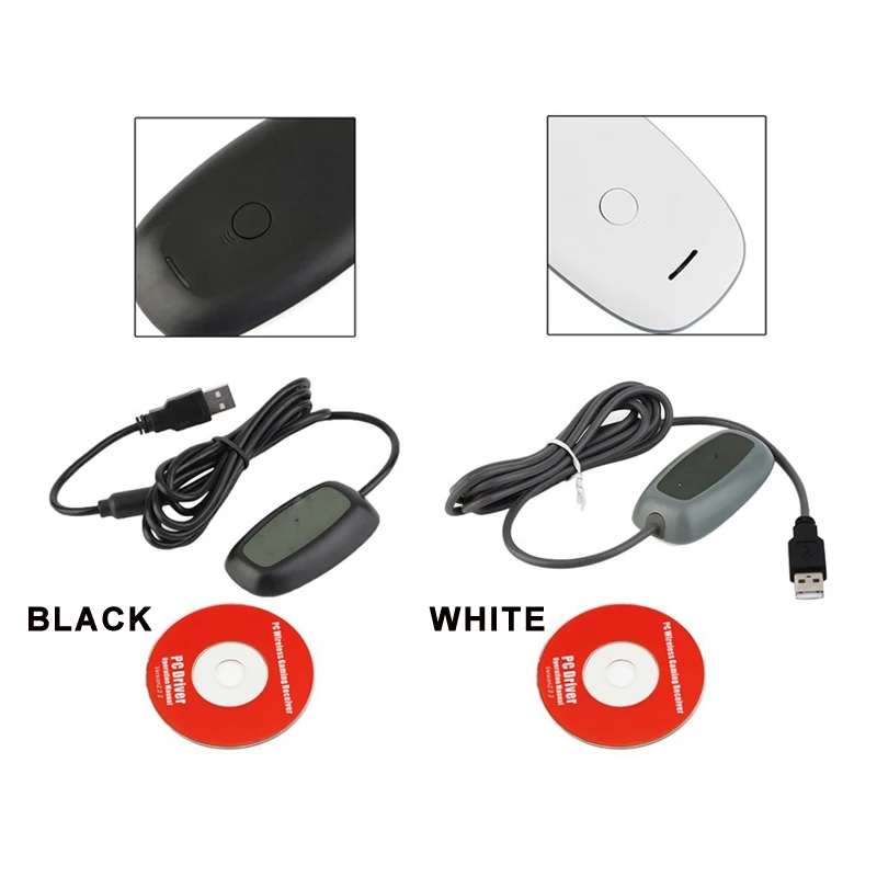 Для xbox360 черный ПК USB Gaming приемник для Microsoft Xbox 360 Беспроводной контроллер