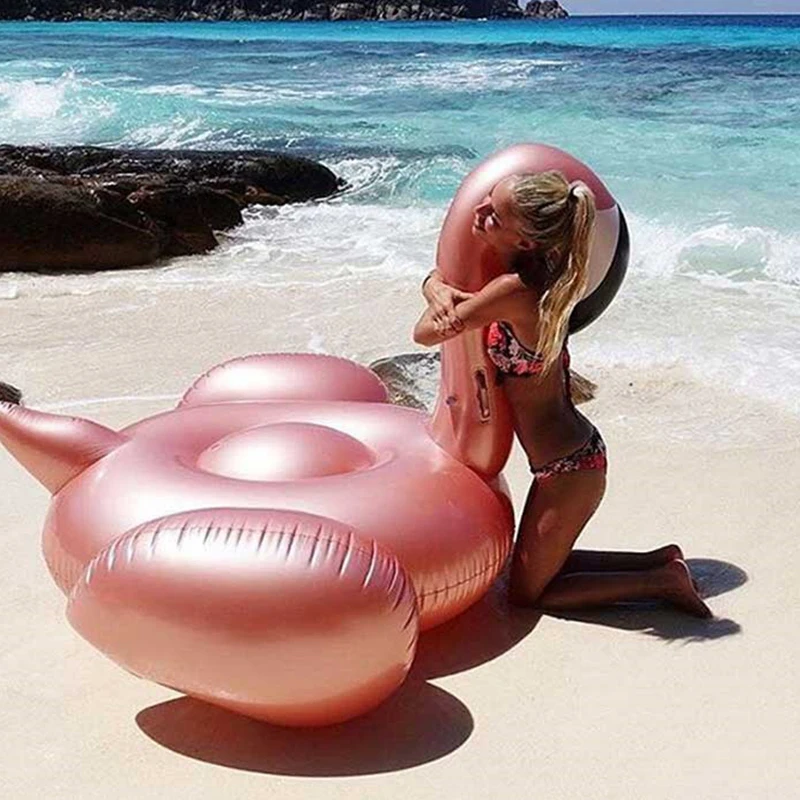 

Giant Inflatable Flamingo 60 Inches Unicorn Pool Floats Tube Raft Swimming Ring Circle Water Bed Boia Piscina Adults Party Toys