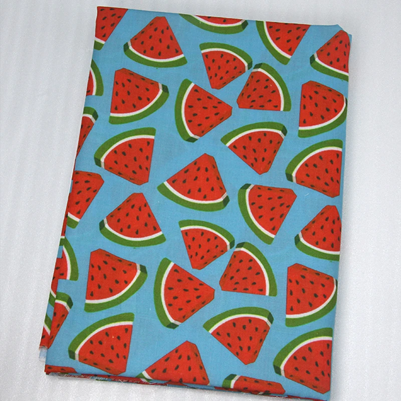 50*145 см полиэстер хлопок ткань еда Фрукты DIY Детская одежда сделать постельные