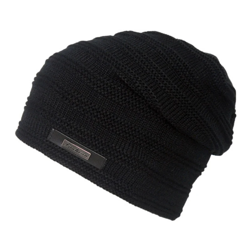 Прочная Чашка мужские шапочки бархатная подкладка зимняя женская шапка Модные теплые вязаные шапки спортивная шапка для женщин