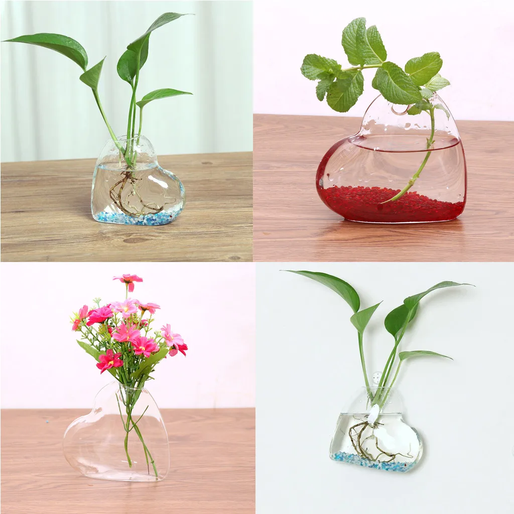 Glass Planters Wall Hanging Planters Round Air Plant Pots Wall Plant Terrariums container Flower Vase Hanging Plant#12/6