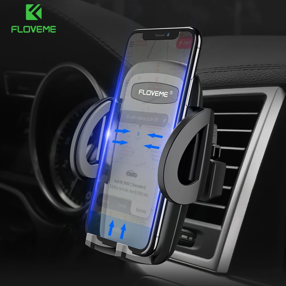 FLOVEME Air Vent Halterung Auto Handy Halter Für iPhone X 9 7 Auto Release Telefon Auto Halter Steh
