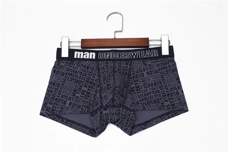 Muls Brand 3PCS Set 5Styles Carding Cotton Boxers Short Men Fast Dry Mens Underwear Male Bodysuit Under Pant Fitted Size M-3XL04