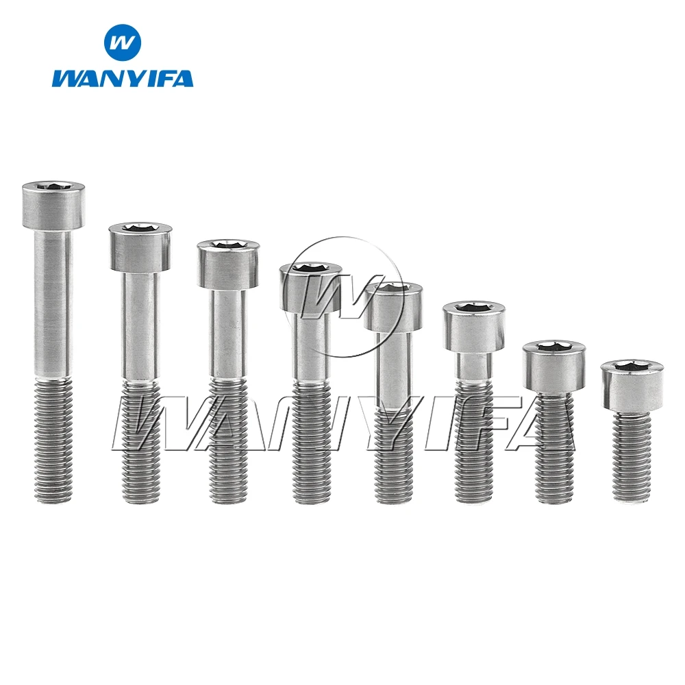 Discount Wanyifa Titanium Bolt Screw M10x25 30 40 45 50 55 60 70mm Column Head for Bicycle Frame Bike Part 0